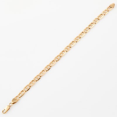 Lot 202 - Gold Flexible Bracelet, 14K 10 dwt.