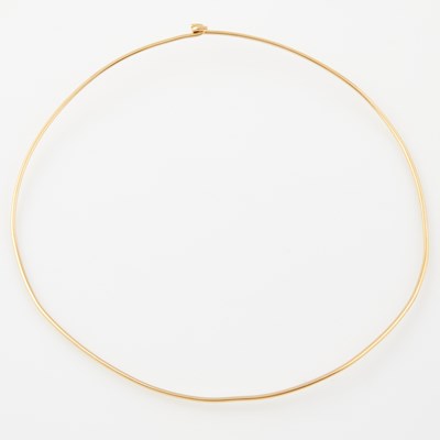 Lot 230 - Gold Choker, 18K 7 dwt., damaged