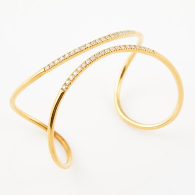 Lot 240 - Diamond Rigid Bracelet, 18K 15 dwt.