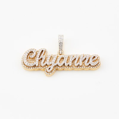 Lot 269 - Diamond Pendant, 257 diamonds about 1.50 cts., 10K 10 dwt.