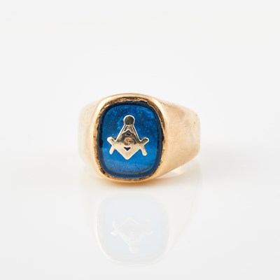 Lot 280 - Gold and Stone Ring, 14K 7 dwt. all
