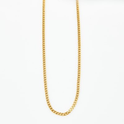 Lot 288 - Gold Neck Chain, 14K 5 dwt.
