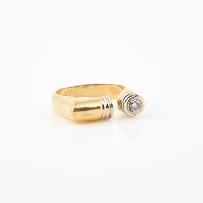 Lot 297 - Diamond Ring, 14K 6 dwt.
