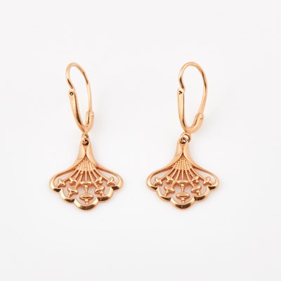 Lot 324 - Two Gold Earrings, 14K 3 dwt.