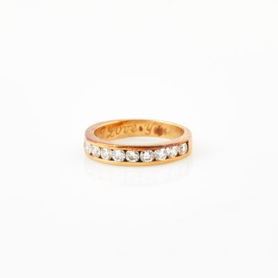 Lot 352 - Diamond Ring, 11 diamonds about 1.00 ct., 14K 3 dwt.