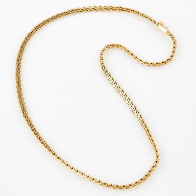 Lot 370 - Gold Neck Chain, 14K 13 dwt.