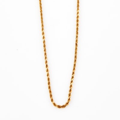Lot 381 - Gold Neck Chain, 14K 10 dwt.