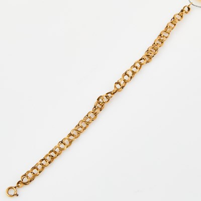 Lot 394 - Gold Flexible Bracelet, 14K 4 dwt.