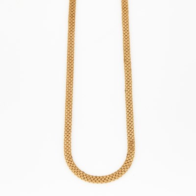 Lot 402 - Gold Neck Chain, 14K 10 dwt.