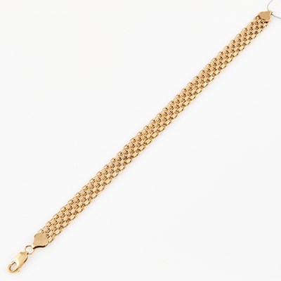 Lot 404 - Gold Flexible Bracelet, 14K 8 dwt.