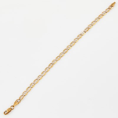 Lot 406 - Gold Flexible Bracelet, 10K 3 dwt.