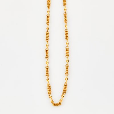 Lot 412 - Gold Necklace, 22K 9 dwt.