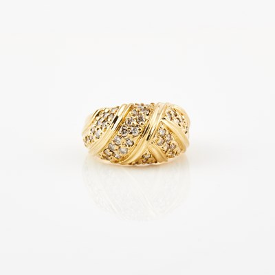 Lot 427 - Diamond Ring, 50 diamonds about 0.50 ct., 14K 4 dwt.