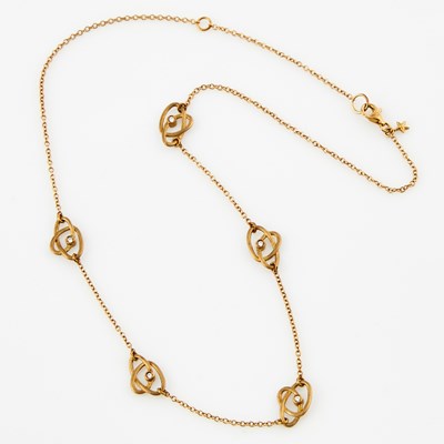 Lot 434 - Diamond Necklace, 18K 4 dwt.