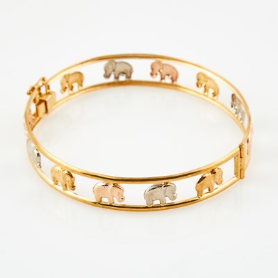 Lot 452 - Gold Rigid Bracelet, 18K 7 dwt.