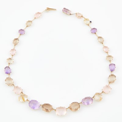 Lot 466 - Diamond and Stone Necklace, 18K 15 dwt. all, bears signature H. Stern