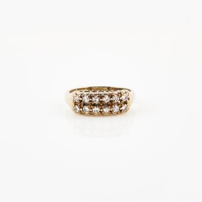 Lot 473 - Diamond Ring, 12 diamonds about 0.50 ct., 14K 3 dwt.