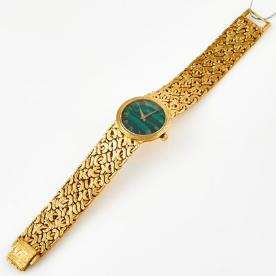 Lot 478 - Ladys Gold Bracelet Watch, Piaget, 18K 42 dwt. all