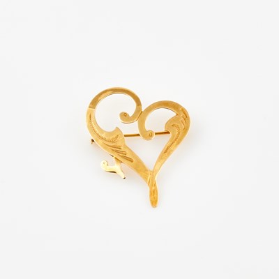 Lot 544 - Gold Pin, 18K 1 dwt.