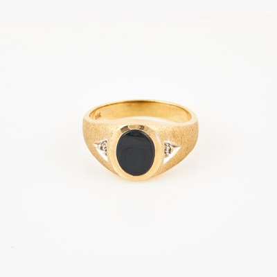 Lot 558 - Diamond and Stone Ring, 14K 4 dwt. all