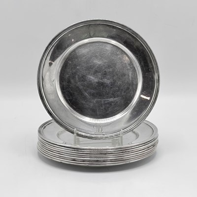 Lot 1169 - Set of Ten American Sterling Silver Bread Plates
