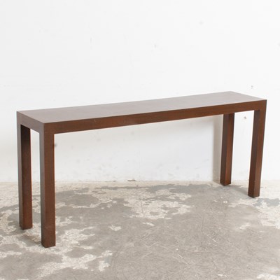 Lot 269 - Grasscloth Clad Parsons Console Table