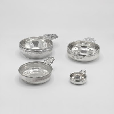 Lot 1155 - Group of Four American Sterling Silver Porringers