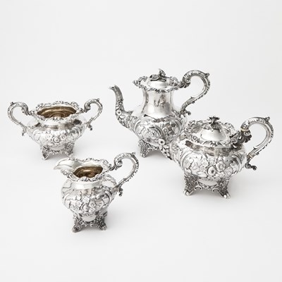 Lot 1137 - Victorian Sterling Silver Tea and Coffee Service