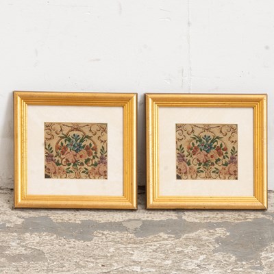 Lot 27 - Pair of Framed Needlepoints