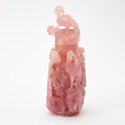 Lot 81 - Chinese Carved Rose Quartz Vase