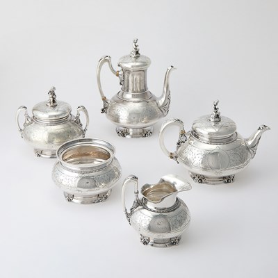 Lot 1145 - Tiffany and Co. Sterling Silver Tea and Coffee Service