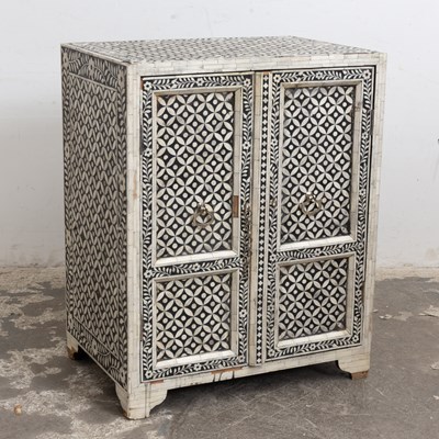 Lot 272 - Anglo Indian Inlaid Bone Cabinet