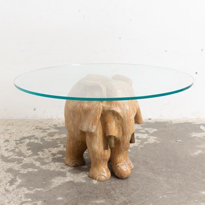 Lot 268 - Elephant Base Table