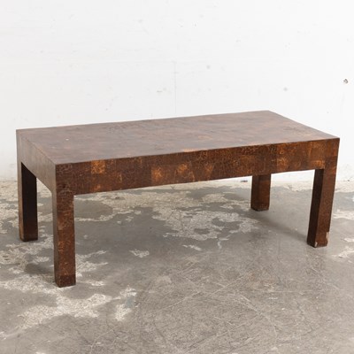 Lot 179 - Coconut Shell Veneered Coffee Table