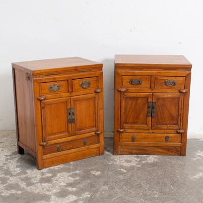Lot 83 - Pair of Chinese Elm Cabinets