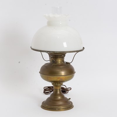 Lot 48 - Brass Faux Oil Lamp