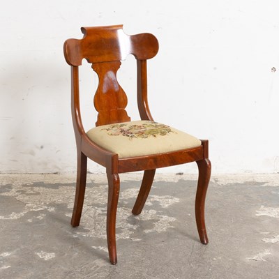 Lot 75 - American Classical Mahogany Side Chair