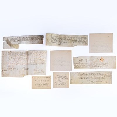 Lot 59 - An interesting research collection of 15th-century French documents