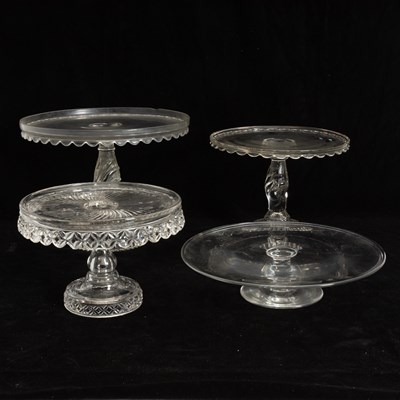 Lot 65 - Group of Four Glass Cake Stands