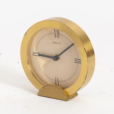 Lot 129 - Tiffany & Co. Brass Desk Clock