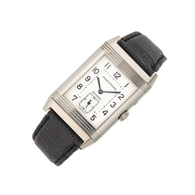 Lot 39 - Jaeger LeCoultre Stainless Steel 'Duoface Day-Night Reverso' Wristwatch, Ref. 270.8.54