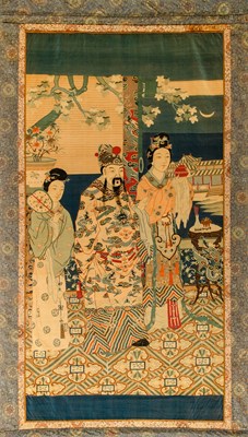 Lot 120 - A Large Chinese Kesi Silk Panel