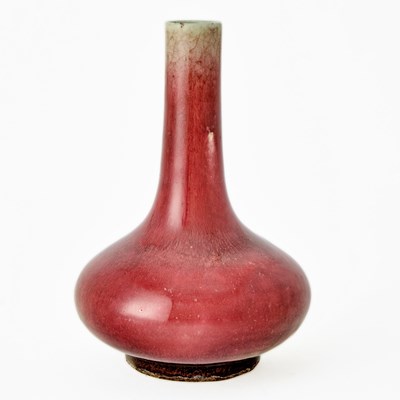 Lot 196 - A Chinese Peachbloom Glazed Porcelain Vase