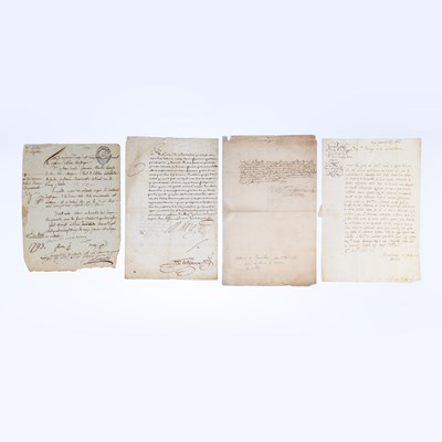 Lot 62 - Four significant historical autographs