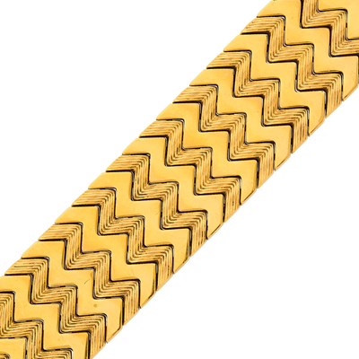 Lot 96 - Wide Gold Bracelet