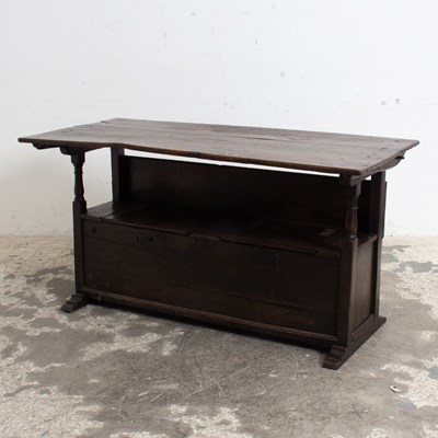 Lot 201 - Baroque Style Oak Hutch Table