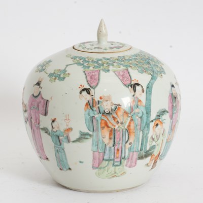 Lot 244 - Chinese Porcelain Covered Jar