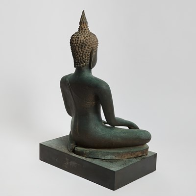 Lot 341 - A Large and Important Thai Bronze Figure of Seated Buddha