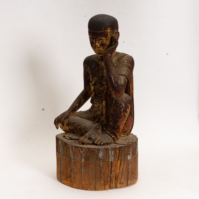 Lot 231 - Burmese Gilt-Wood Seated Figure