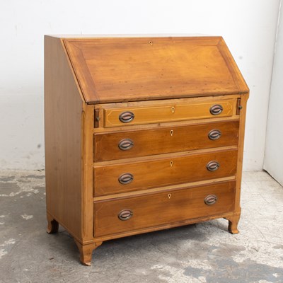 Lot 198 - Federal Inlaid Walnut Slant-Lid Desk